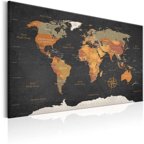  Slika - World Map: Secrets of the Earth 120x80 Cijene