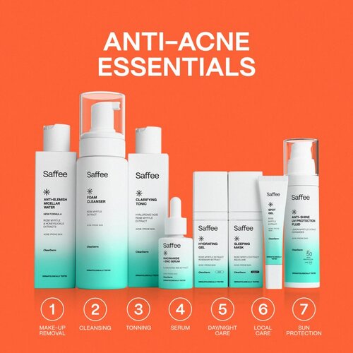 Saffee ClearDerm Niacinamide + Zinc Serum matirajoči serum za zmanj&amp;scaron;anje raz&amp;scaron;irjenih por z niacinamidom in cinkom 30 ml Slike