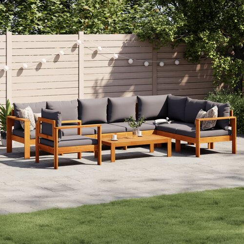 VidaXL 6-dijelna set vrtnih sofa s jastucima masivno bagremovo drvo Slike