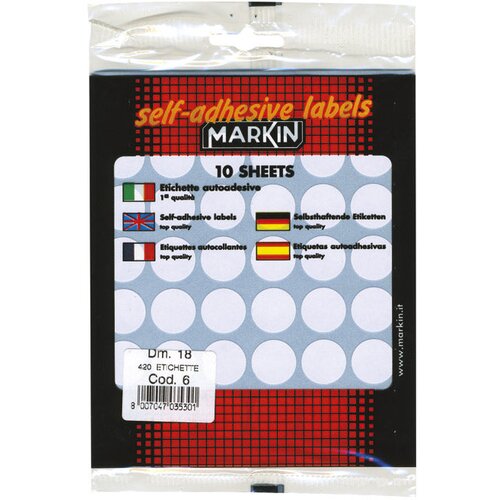  ETIKETE SLEP FI-18MM PK10L MARKIN 10006 BLISTER Cene