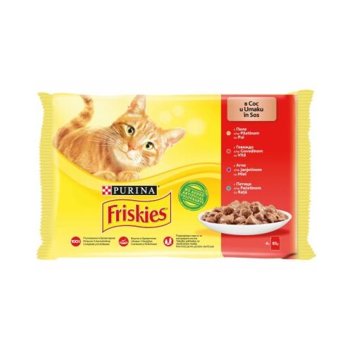 Purina friskies preliv za macke meso 4X85G Cene