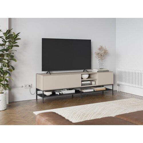 Marckeric Krem TV komoda 180x55x35 cm Amira &amp;ndash; Slike