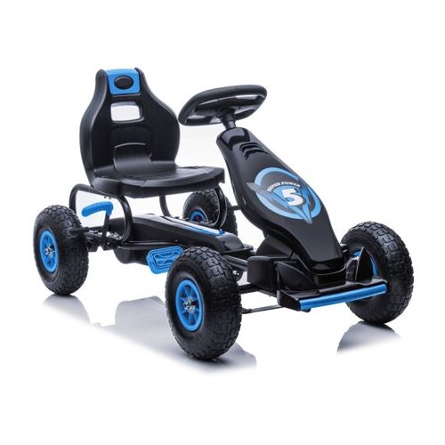 Lean_Toys Gokart na pedala G18 z guma kolesi Modra Cene