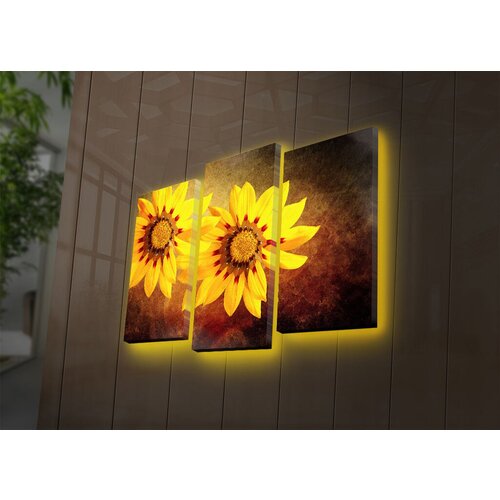 Wallity zidna led dekoracija 3PATDACT-7, 82 x 50 cm, &amp;scaron;arena Slike