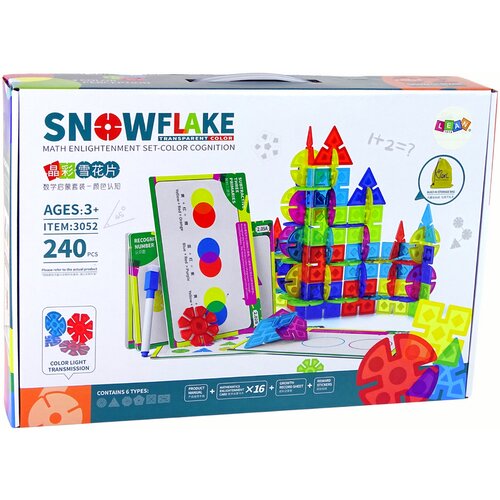 Lean_Toys Kocke za sestavljanje Snowflakes 240 kosov Cene