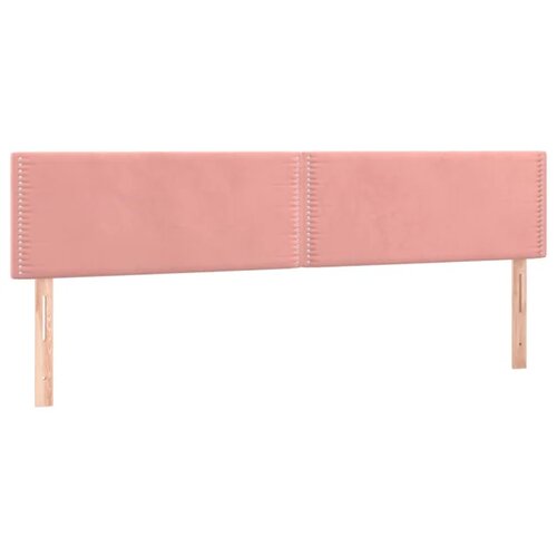 VidaXL Posteljno vzglavje 2 kosa roza 100x5x78/88 cm žamet, (20952209) Slike