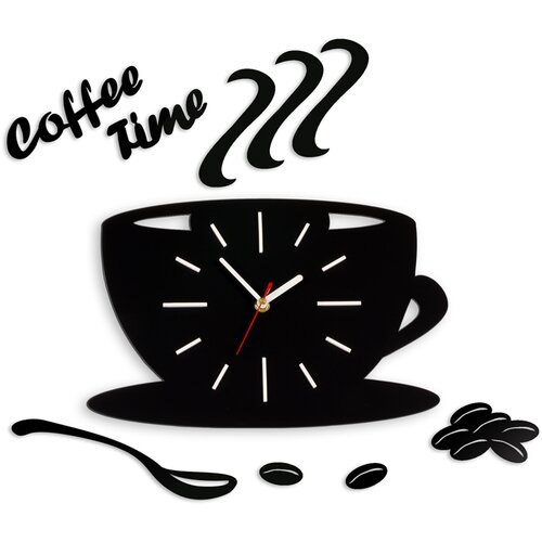 Moderna stenska ura White Satin Cup NH042 (dekorativne stenske) Cene