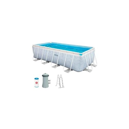 Intex bazen sa metalnom konstrukcijom Chevron Prism Frame Premium 400 x 200 x 100 cm &amp;ndash; 26780NP Slike