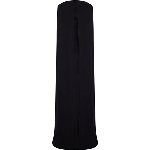 Trendyol Black Fitted Woven Long Evening Dress & Graduation Dress Cene