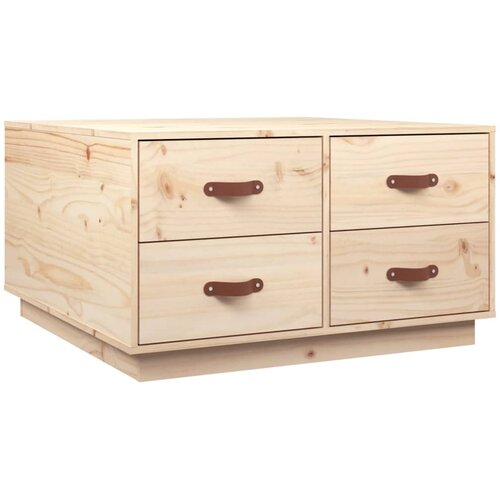  Stolić za kavu 80 x 80 x 45 cm od masivne borovine Slike