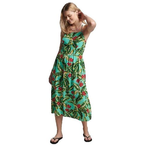 Superdry Obleke Vintage Cami Maxi Zelena Cene