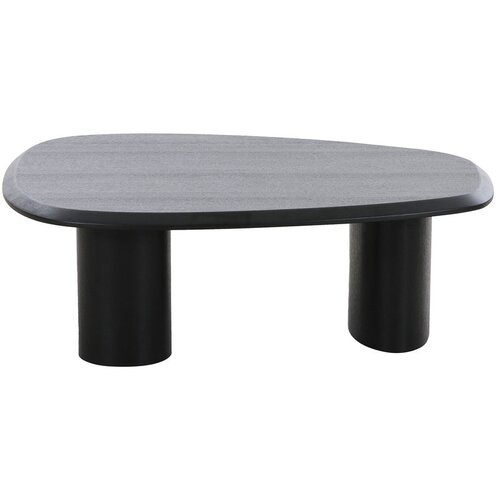 House Nordic Črna mizica z mizno plo&amp;scaron;čo v jesenovem dekorju 78x96 cm Tirano &amp;ndash; Slike