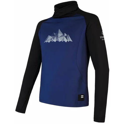 Sensor Men's Sweatshirt Coolmax Thermo Mountains Deep Blue