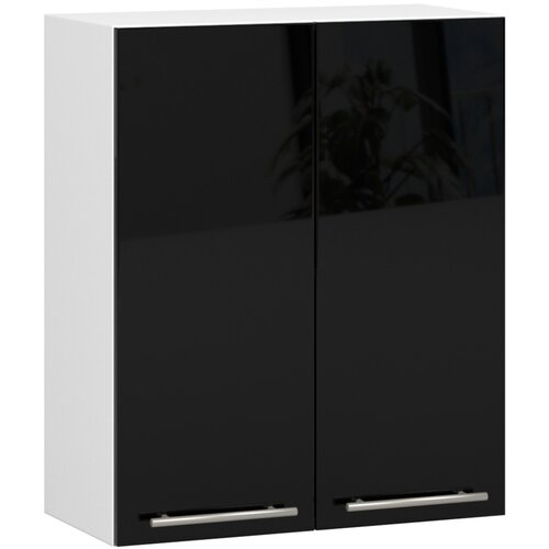 AKORD VISIČNI KUHINJSKI KABINET OLIVIA V 60cm BELO-ČRNI SIJAJ H720, (21713604) Cene