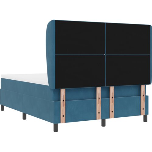 Box Spring Krevet s Madracem Tamno Plavi 140x200 cm Bar&amp;scaron;un Slike