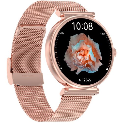  Smart watch sa metalnom narukvicom DTS/ zlatna Cene