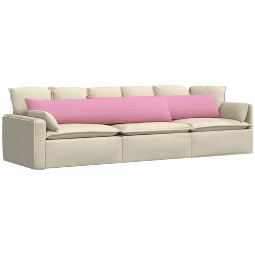  Jastučići za sofu 2 pcs Ružičasta 200 x 40 cm tkanina Slike