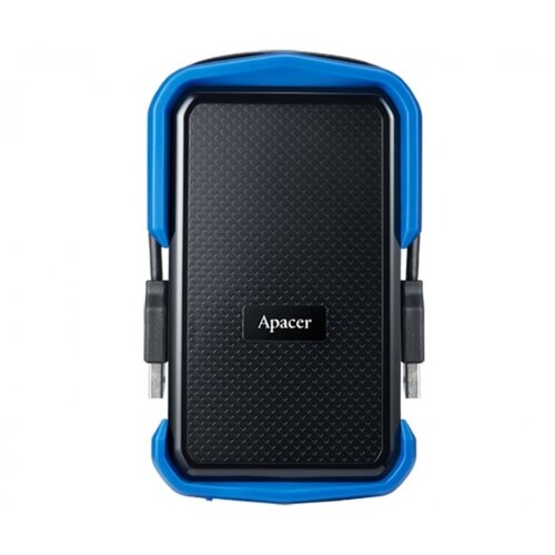 Apacer Zunanji disk 2TB AC631 6cm USB 3.1 odporen na udarce črno/moder AP2TBAC631U-1 Slike