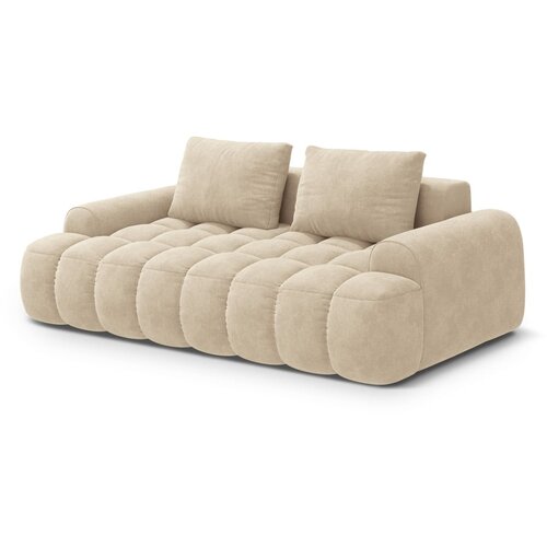 Cosmopolitan Design Bež žametna sedežna garnitura 200 cm Linz &amp;ndash; Slike