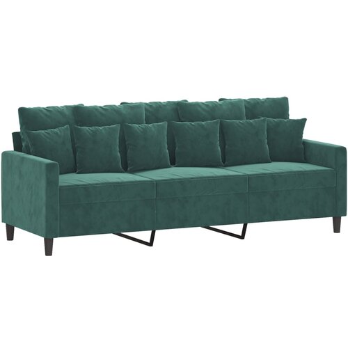 Maison Chic kavč - Sofa - Kanape trosed temno zelen 180 cm žamet, (21727012) Cene