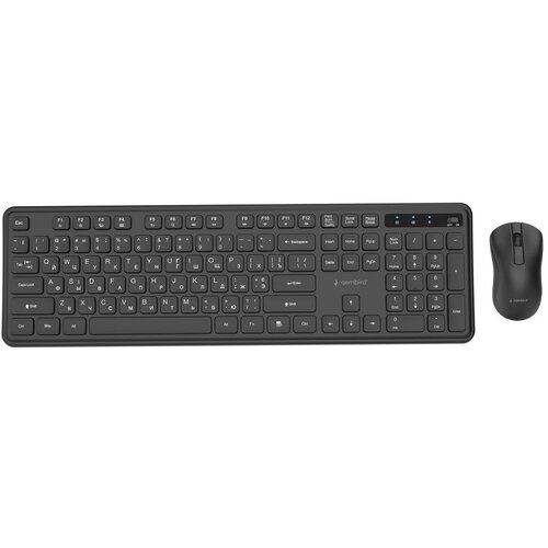 Gembird KBS-WPS-01-W Slim Pro Business wireless desktop set, black, RU layout Cijene