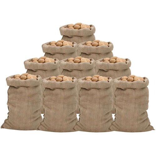 vidaXL Vreče iz jute 10 kosov 60x105 cm 100 % juta 340 gsm Cene