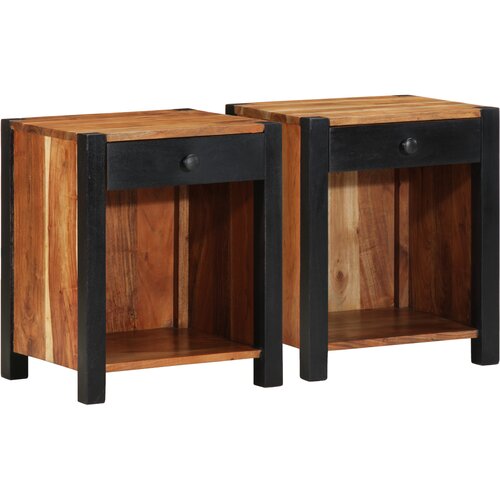 VidaXL Nočne omarice 2 kosi 40x35x50 cm Trdni les akacija Slike