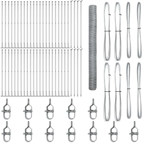  Heksagonalna ograda 1 6x100 m galvanizirani čelik  stupovi ograde s osnovnim pločama 13 kom &Oslash;32mm 88 5cm galvanizirani čelik Cijene