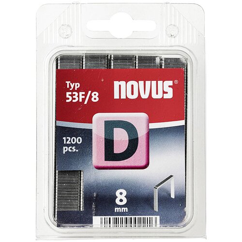 Novus Sponke za spenjač 53F/8, tip D, tapetni&amp;scaron;ki, 8 mm Slike