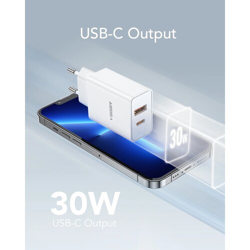 Veger VLS302U 2-portni polnilec, USB-A/USB-C, QC3.0/PD3.0, bel Cene