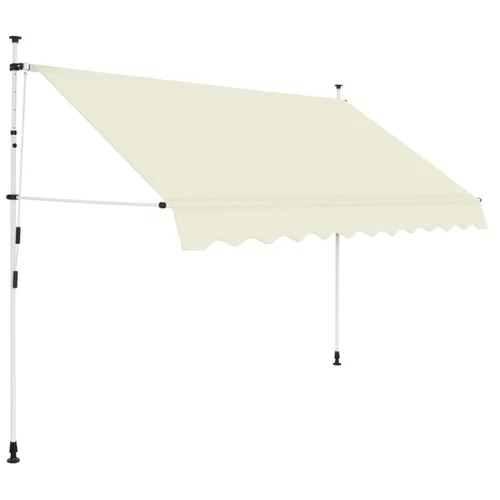  Ročno zložljiva tenda 250 cm krem