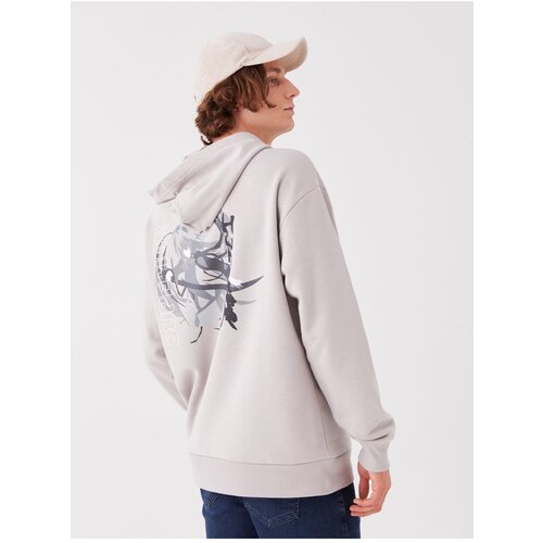 LC Waikiki Men&amp;#039;s Long Sleeve Printed Hoodie Slike