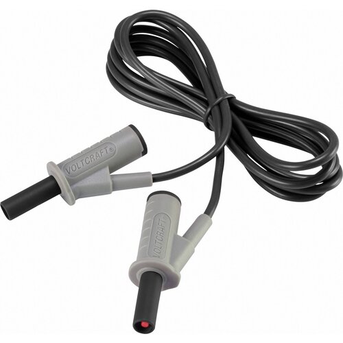Voltcraft Visokofleksibilni varnostni merilni kabel [lamelni vtič 4 mm - lamelni vtič 4 mm] 1.5 m črne barve MSB-501 10 A, (20422604) Slike