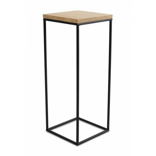  Stalak za cveće BASICLOFT 60x24 crna/smeđa Slike