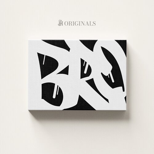  Bro – original - crno-bela apstrakcija Cene