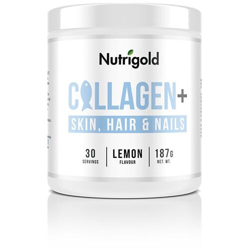 Nutrigold Collagen+ Skin, Hair and Nails - Za kožu, kosu i nokte - Limun 187g Slike