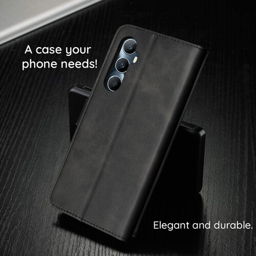Techsuit Diary Book preklopna maska za Samsung Galaxy A15 4G / A15 5G -crna Slike