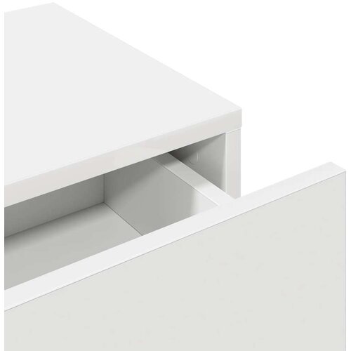 vidaXL Zidna polica s ladicama bijela 80x33x17 cm izrađeno drvo Cene