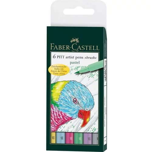 Faber-castell Flomastri Faber-Castell Pitt B Pastel, 6 kosov