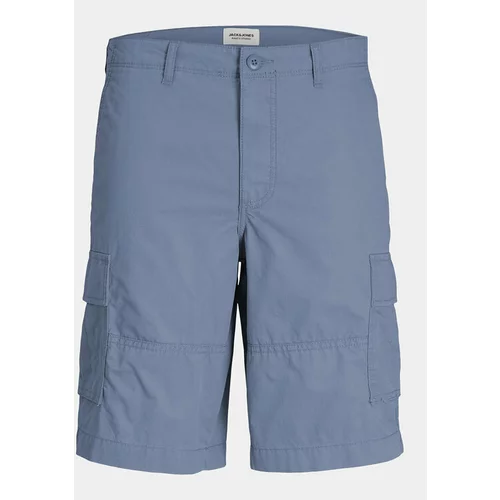 Jack & Jones Kratke hlače iz tkanine Jpstcole 12253222 Modra Loose Fit
