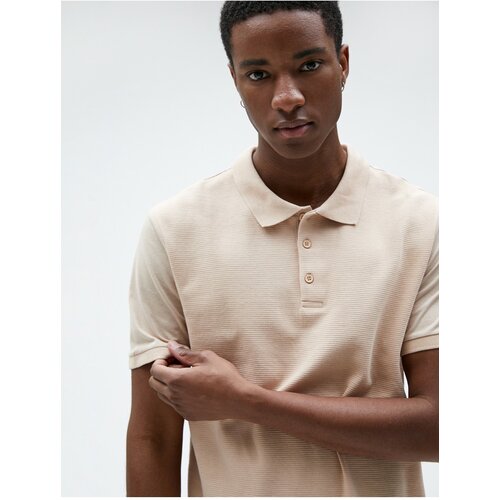 Koton Polo T-shirt - Ecru - Slim fit Slike