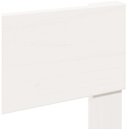 VidaXL Okvir kreveta bez madraca bijeli 90 x 190 cm masivna borovina Slike