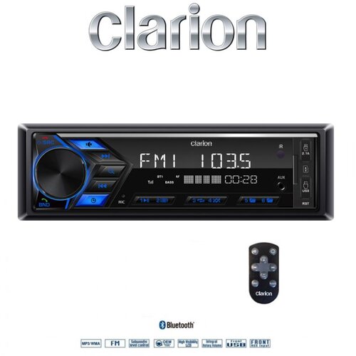 Clarion P11 1DIN avtoradio Bluetooth &amp;ndash; USB, microSD, AUX, daljinski upravljalnik Slike