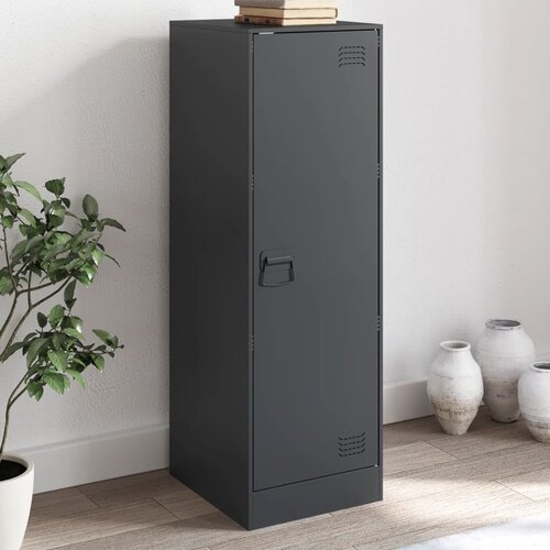 VidaXL Komoda antracitna 34,5x39x107 cm jeklo Slike