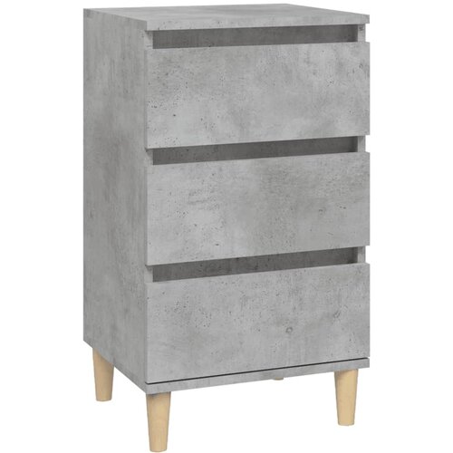 Maison Chic Nočna omarica - Nočna miza betonsko siva 40x35x70 cm inženirski les, (21686983) Slike