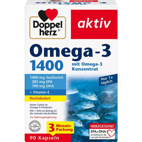 Doppelherz Omega-3 1400 mg - 90 kaps. Slike