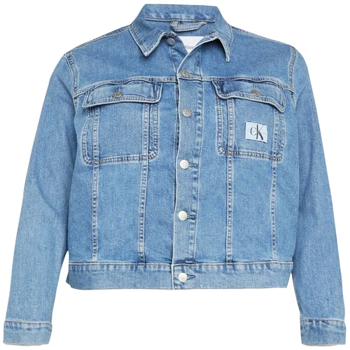 Calvin Klein Jeans Prijelazna jakna '90'S' plavi traper / crna / bijela