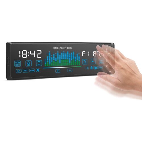 M.N.C. Avtoradio PhantomX 1 DIN 4 x 50W bluetooth/MP3/AUX/USB z glasovnim upravljanjem ter upravljanjem s kretnjami Cene