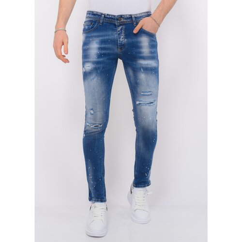 Local Fanatic Kavbojke slim 140592195 Modra Cene