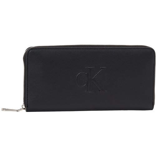 Calvin Klein Jeans Velika ženska denarnica Sculpted Zip Around LV04K1005G Črna Slike